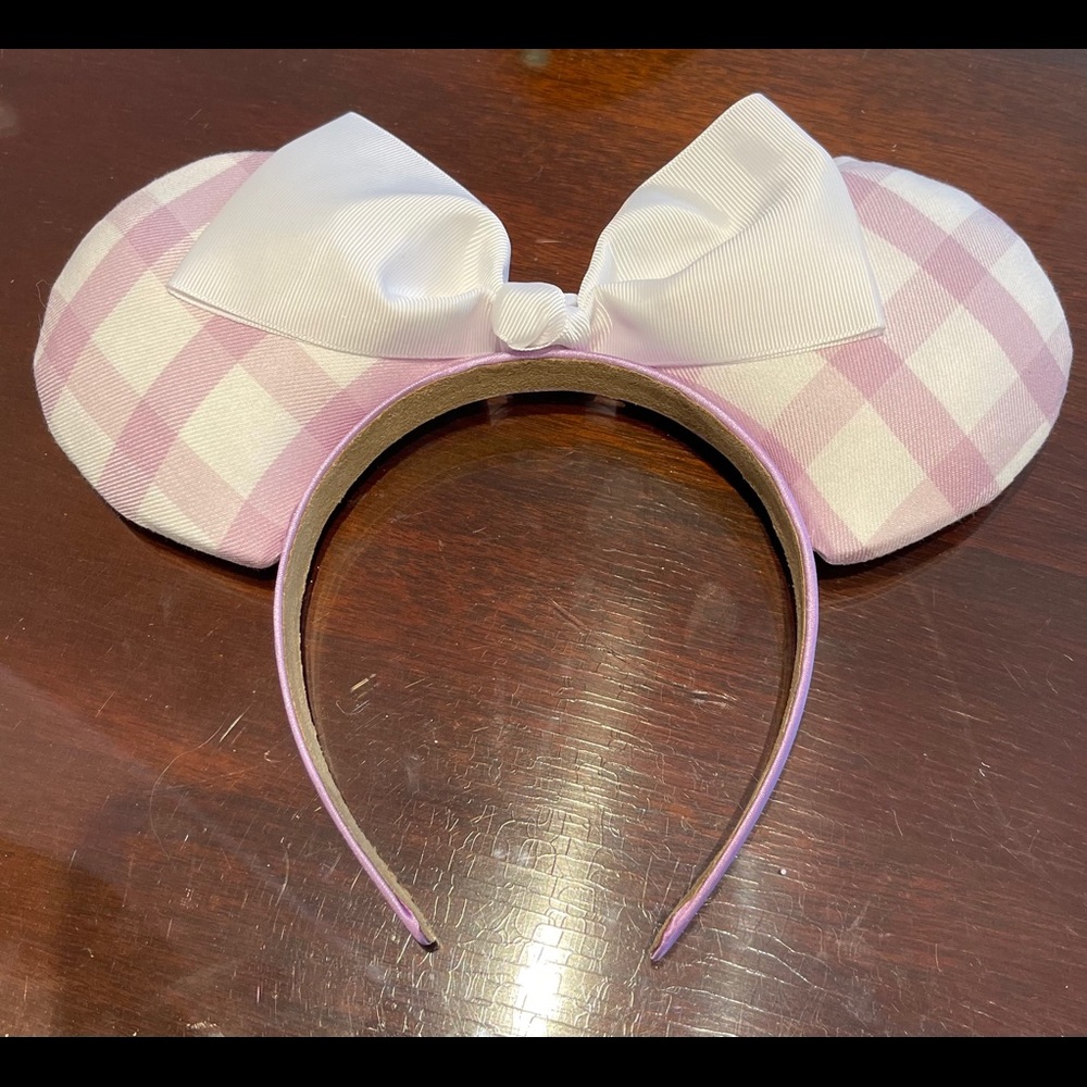 Purple Plaid Mickey Ears